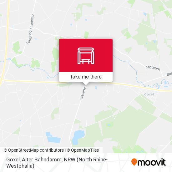 Goxel, Alter Bahndamm map