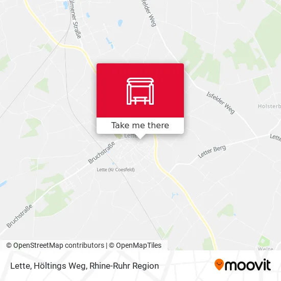Карта Lette, Höltings Weg