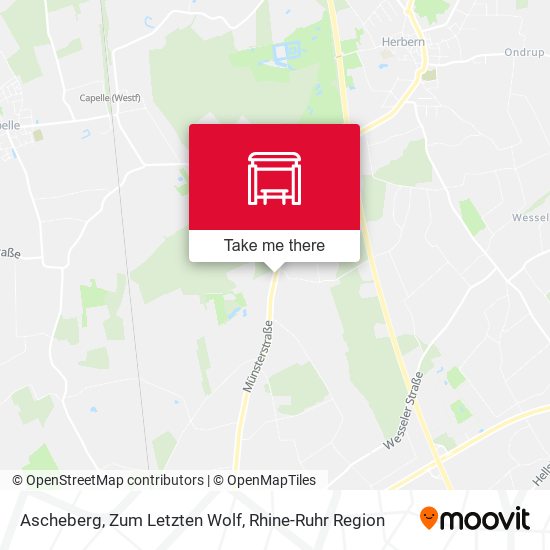 Ascheberg, Zum Letzten Wolf map
