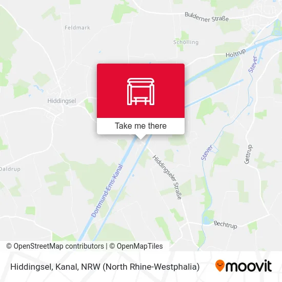 Hiddingsel, Kanal map