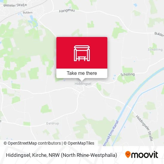 Карта Hiddingsel, Kirche