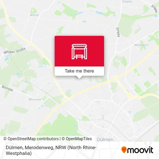 Dülmen, Merodenweg map
