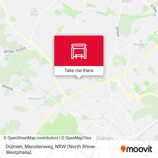 Dülmen, Merodenweg map