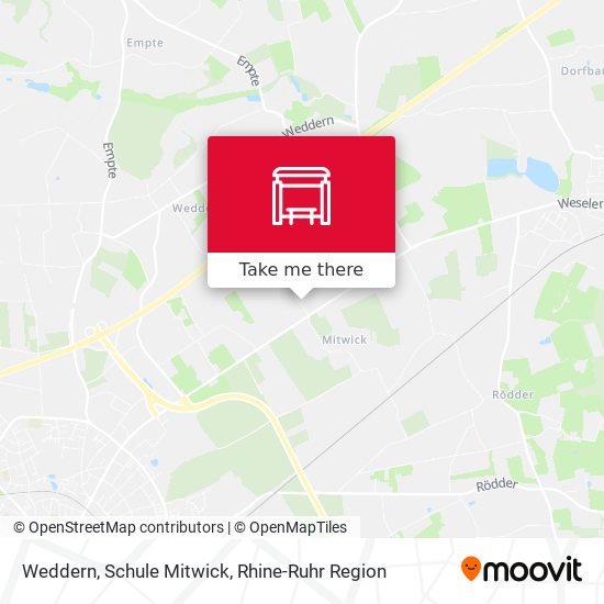 Weddern, Schule Mitwick map