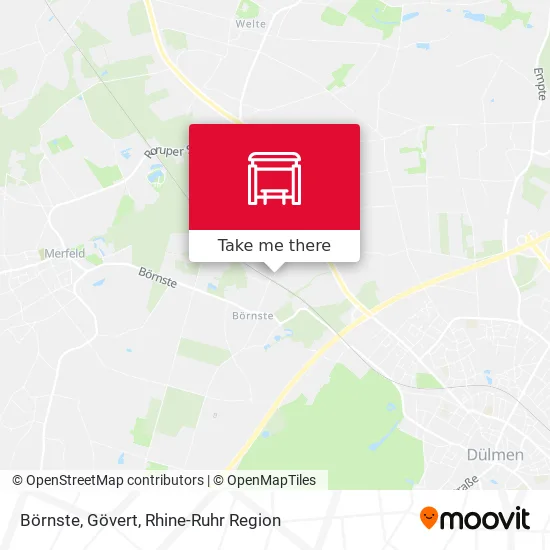 Карта Börnste, Gövert