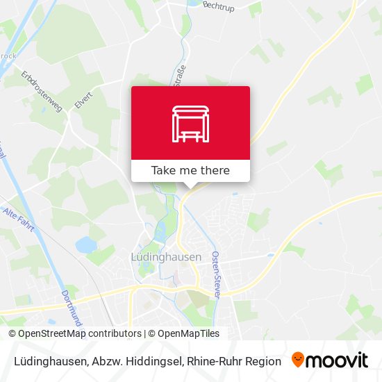 Lüdinghausen, Abzw. Hiddingsel map