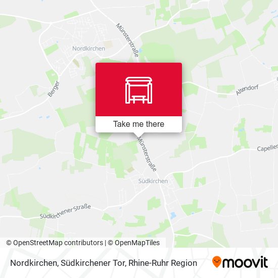 Nordkirchen, Südkirchener Tor map