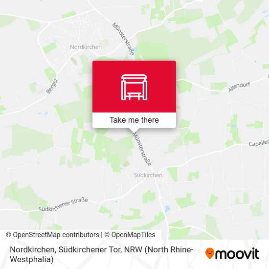 Nordkirchen, Südkirchener Tor map