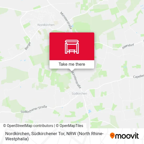 Nordkirchen, Südkirchener Tor map