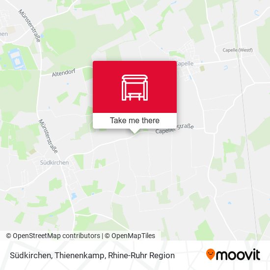Südkirchen, Thienenkamp map