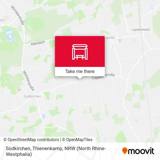 Südkirchen, Thienenkamp map