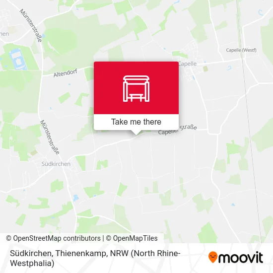 Südkirchen, Thienenkamp map