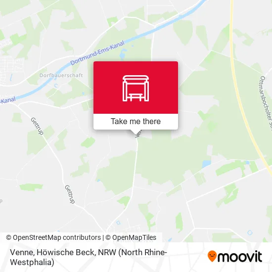 Карта Venne, Höwische Beck