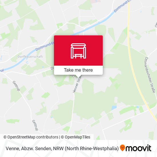 Venne, Abzw. Senden map