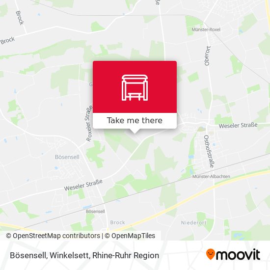 Bösensell, Winkelsett map