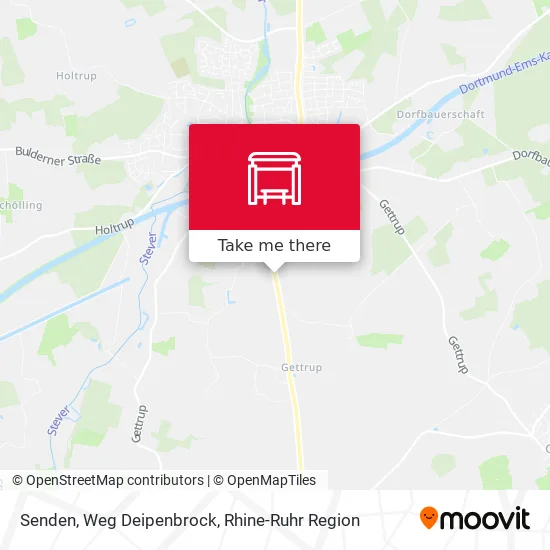 Карта Senden, Weg Deipenbrock