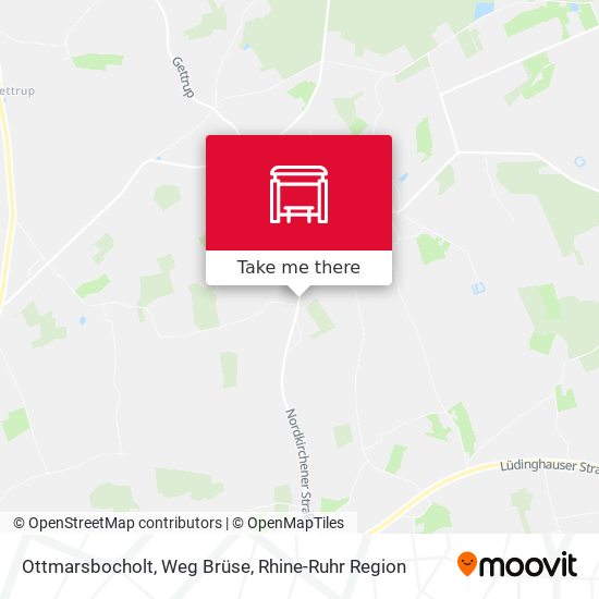 Ottmarsbocholt, Weg Brüse map