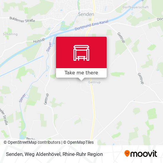 Senden, Weg Aldenhövel map