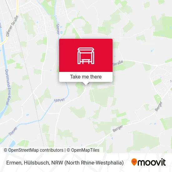 Ermen, Hülsbusch map