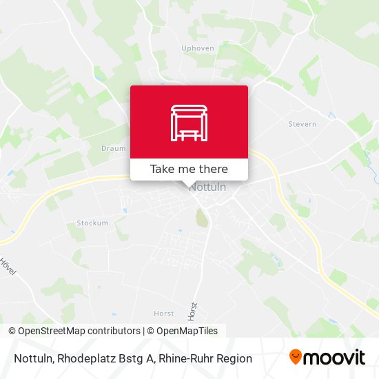 Nottuln, Rhodeplatz Bstg A map