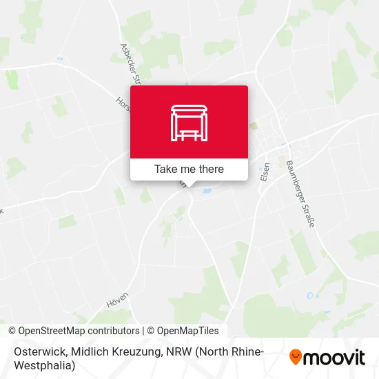 Osterwick, Midlich Kreuzung map