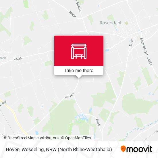 Карта Höven, Wesseling