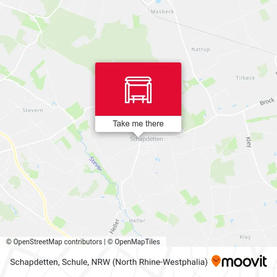 Schapdetten, Schule map