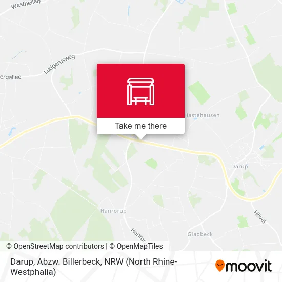 Darup, Abzw. Billerbeck map