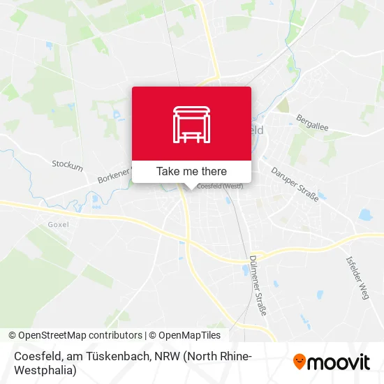 Карта Coesfeld, am Tüskenbach