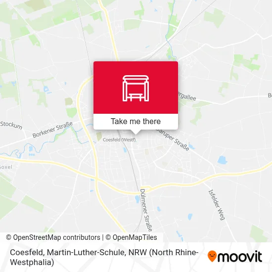 Coesfeld, Martin-Luther-Schule map