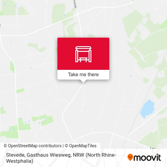 Stevede, Gasthaus Wiesweg map