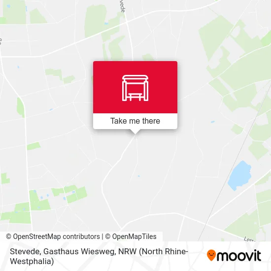 Stevede, Gasthaus Wiesweg map