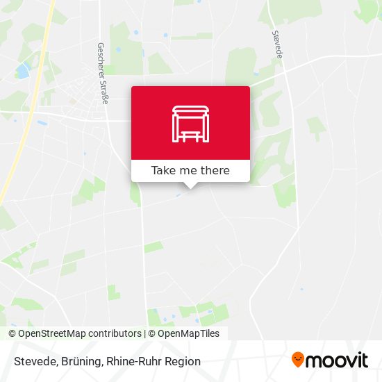 Stevede, Brüning map