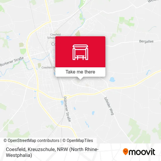 Coesfeld, Kreuzschule map