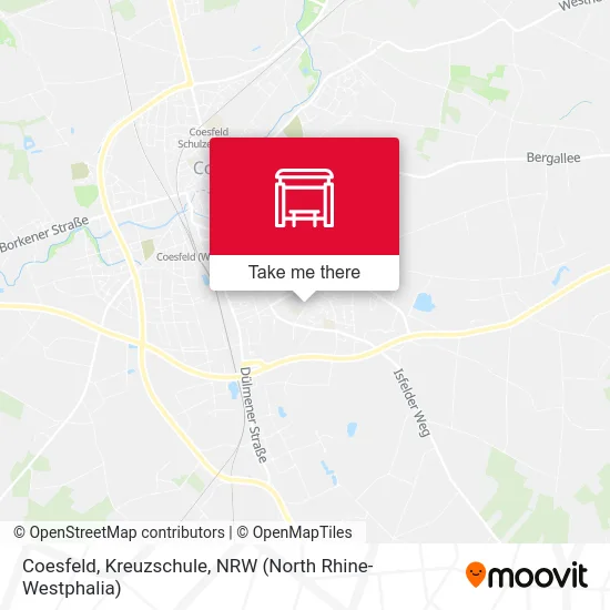 Coesfeld, Kreuzschule map