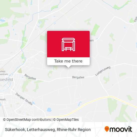 Sükerhook, Letterhausweg map