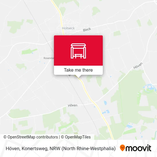 Höven, Konertsweg map