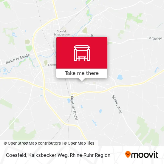 Карта Coesfeld, Kalksbecker Weg