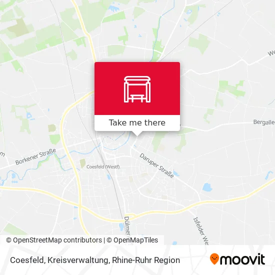 Карта Coesfeld, Kreisverwaltung