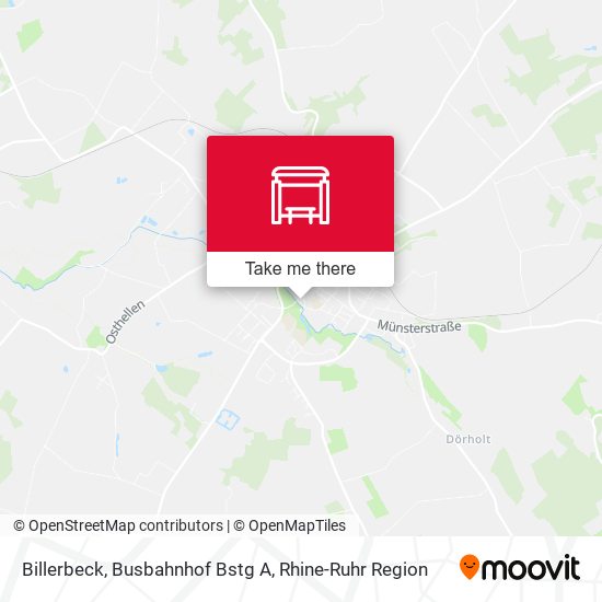 Billerbeck, Busbahnhof Bstg A map