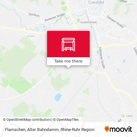 Карта Flamschen, Alter Bahndamm