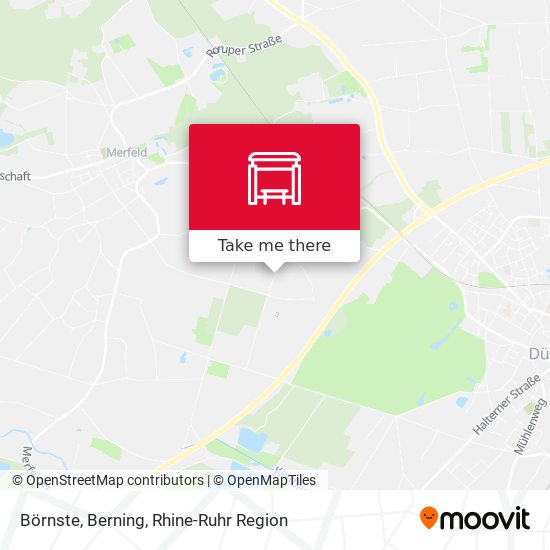 Карта Börnste, Berning