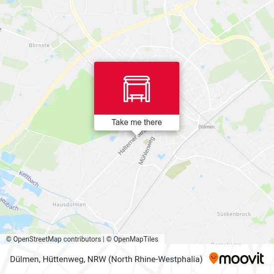 Dülmen, Hüttenweg map