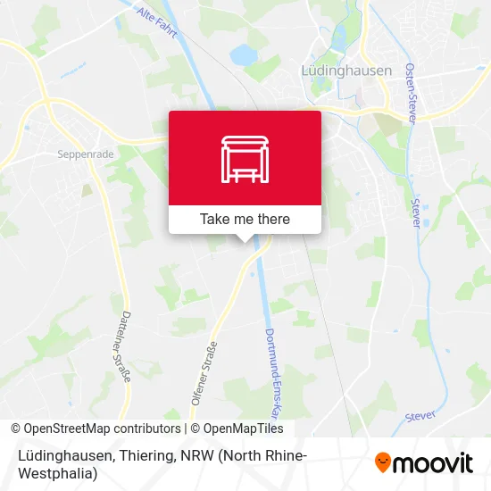 Lüdinghausen, Thiering map