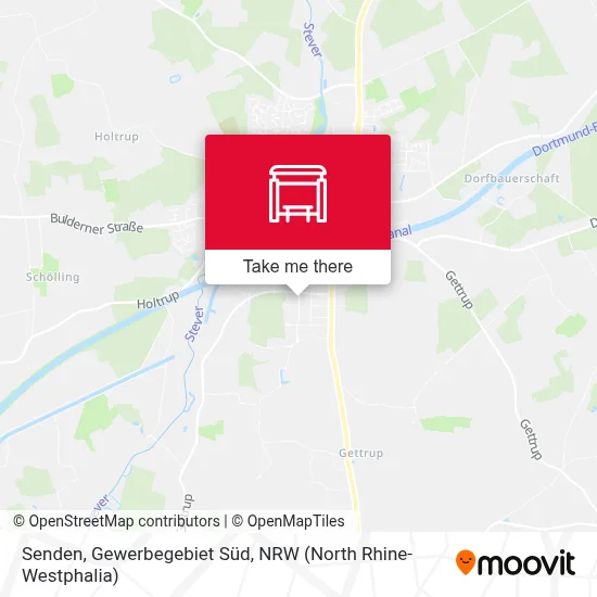 Senden, Gewerbegebiet Süd map