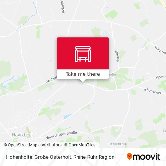 Hohenholte, Große Osterholt map