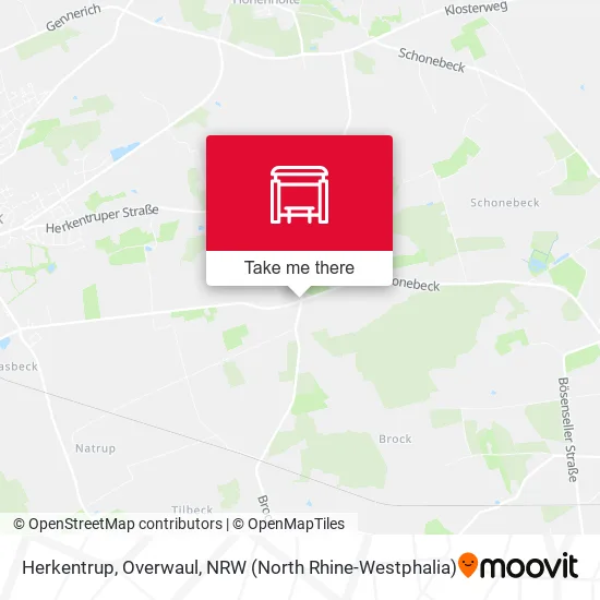 Карта Herkentrup, Overwaul