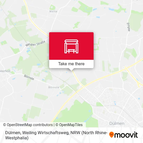 Dülmen, Weiling Wirtschaftsweg map