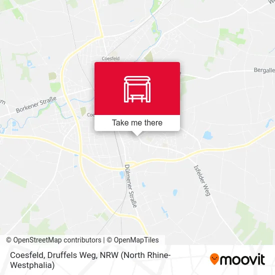 Coesfeld, Druffels Weg map