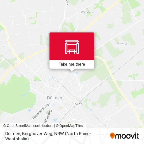 Карта Dülmen, Berghover Weg